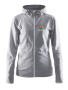 Craft Leisure hettejakke dame Grey Melange/White/Grey Melange