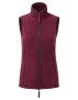 Artisan vest dame Vinrød/Brun