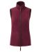 Artisan vest dame Vinrød/Brun